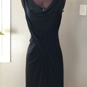 BCBG floor length black dress. Size XXS